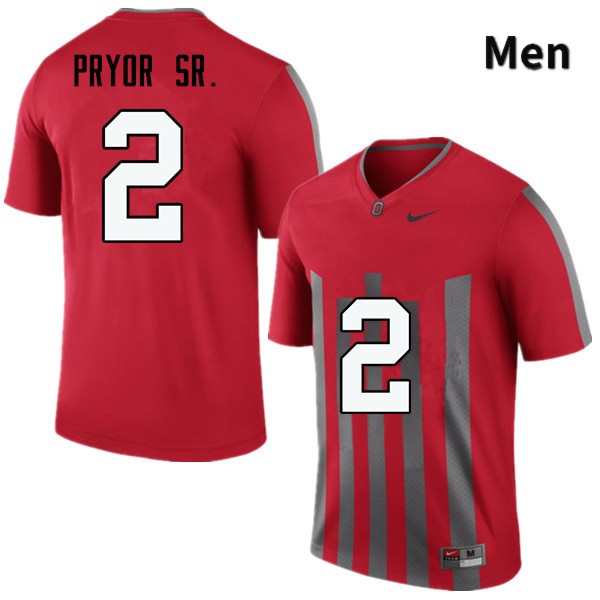 Ohio State Buckeyes Terrelle Pryor Sr. Men's #2 Throwback Game Stitched College Football Jersey